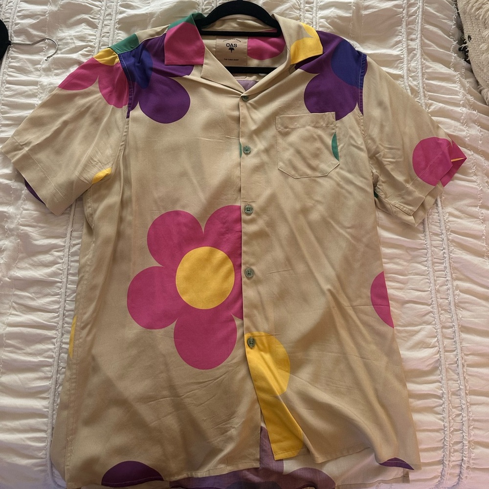 OAS floral party shirt